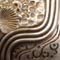 #132 Pewter with Bronze Wash: Pewter finish with bronze hightlights hand rubbed into recesses